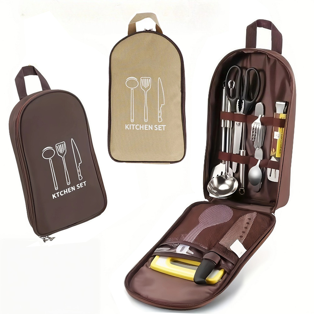 Camping Cooking Utensils Storage - Taşınabilir Açık Hava Pişirme Çantası Kamp