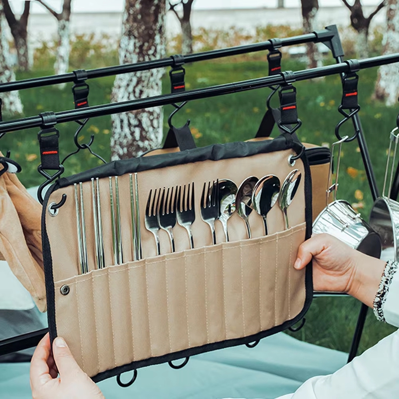 Camping Cooking Utensils Storage - Taşınabilir Açık Hava Sofra Saklama Çantası
