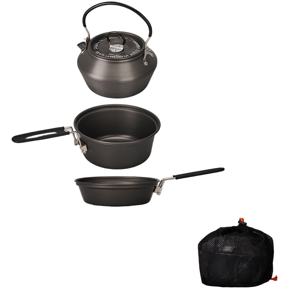 Camping Cooking Set Lightweight - Hafif alüminyum alaşımlı kamp tencere seti