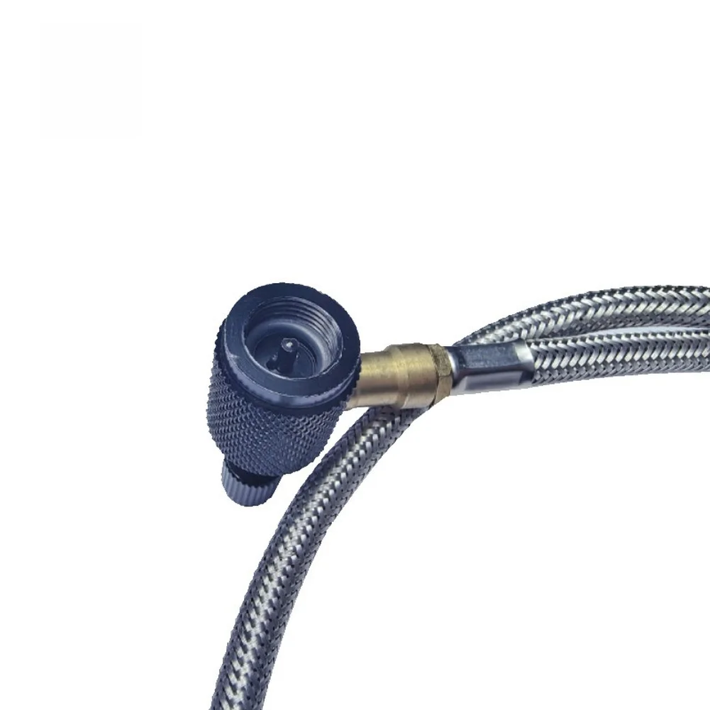 Camping Cooking Gas Canister - 1m Siyah Soba Adaptör Hortumu, Kamp