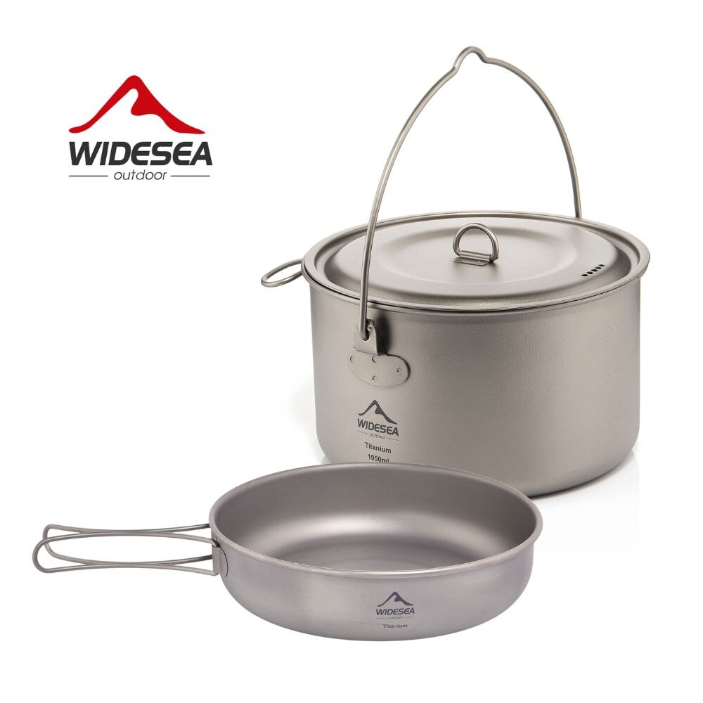 Camping Cooking Utensils Storage - Widesea kamp sofra titanyum tencere seti