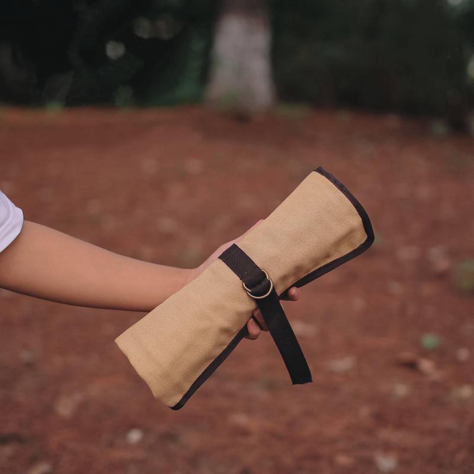 Camping Cooking Utensils Storage - Taşınabilir Kamp Gereçleri Rulo Çantası Sofra