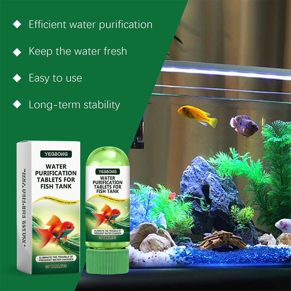 Water Purification Tablet - Su Arıtma Tabletleri Balık Tankı Akvaryum