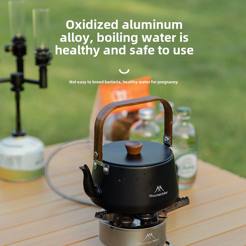 Camping Cooking Set Lightweight - MOUNTAINHIKER Yeni 1.1L Hafif Taşınabilir Alüminyum