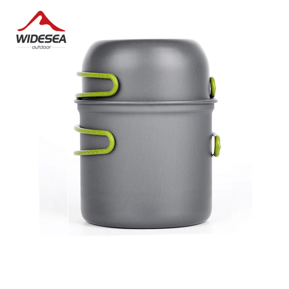 Camping Cooking Pot Set - Widesea Ultralight Kamp Pişirme Gereçleri Açık