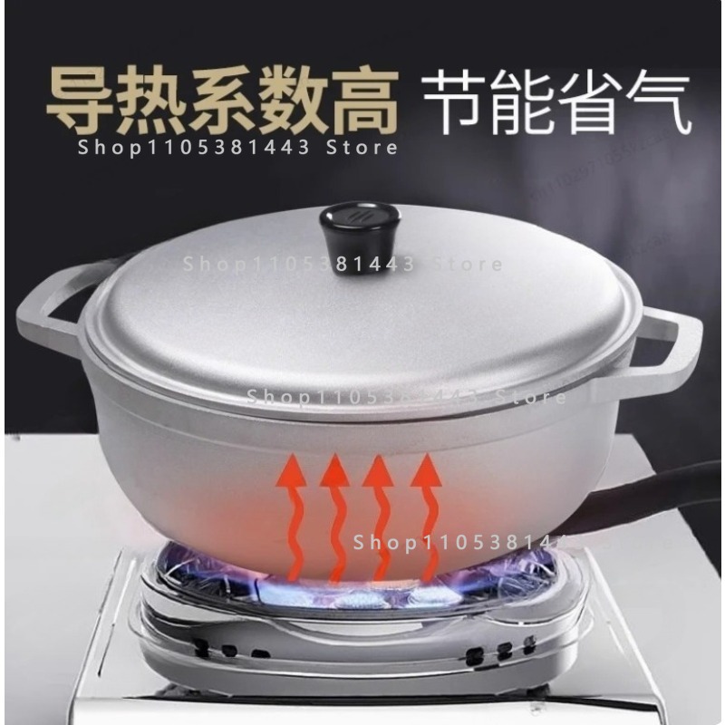 Camping Cooking Without Gas - Küçük Alüminyum Alaşımlı Çorba Tenceresi -