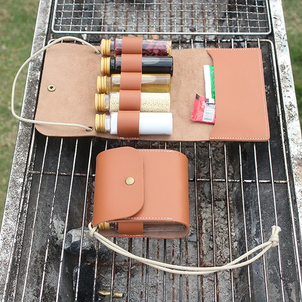 Camping Cooking Bag - Açık Kamp Baharat Şişesi Seti Taşınabilir