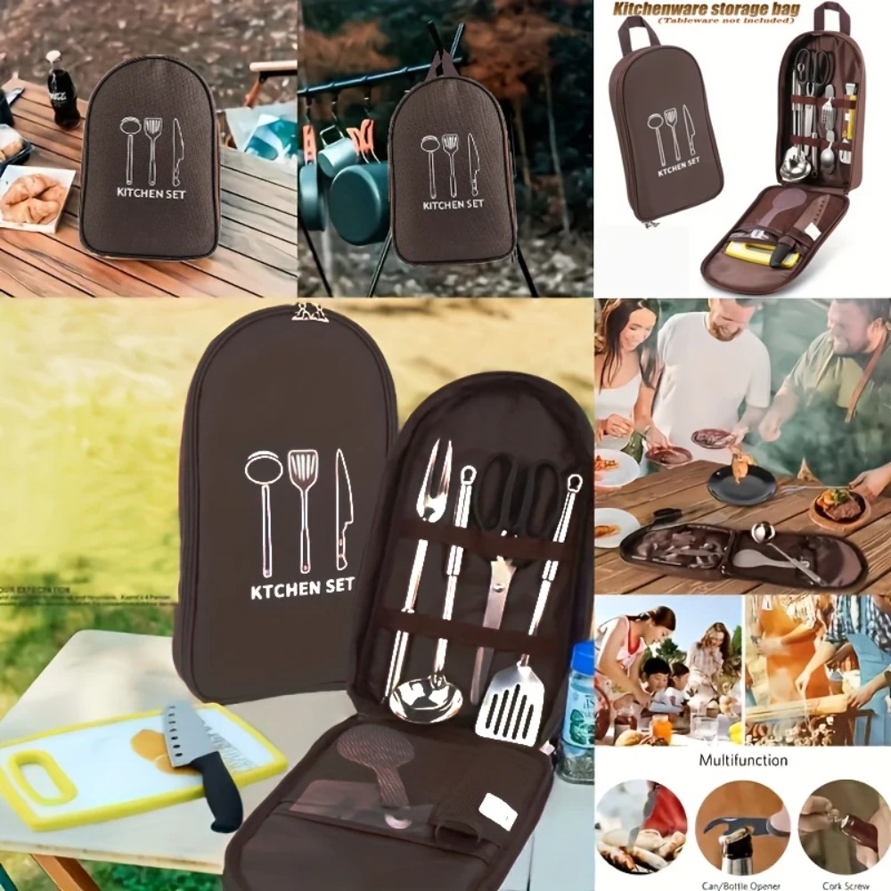 Taşınabilir Açık Hava Pişirme  - Camping Cooking Utensils Storage incelemesi ve fiyatı
