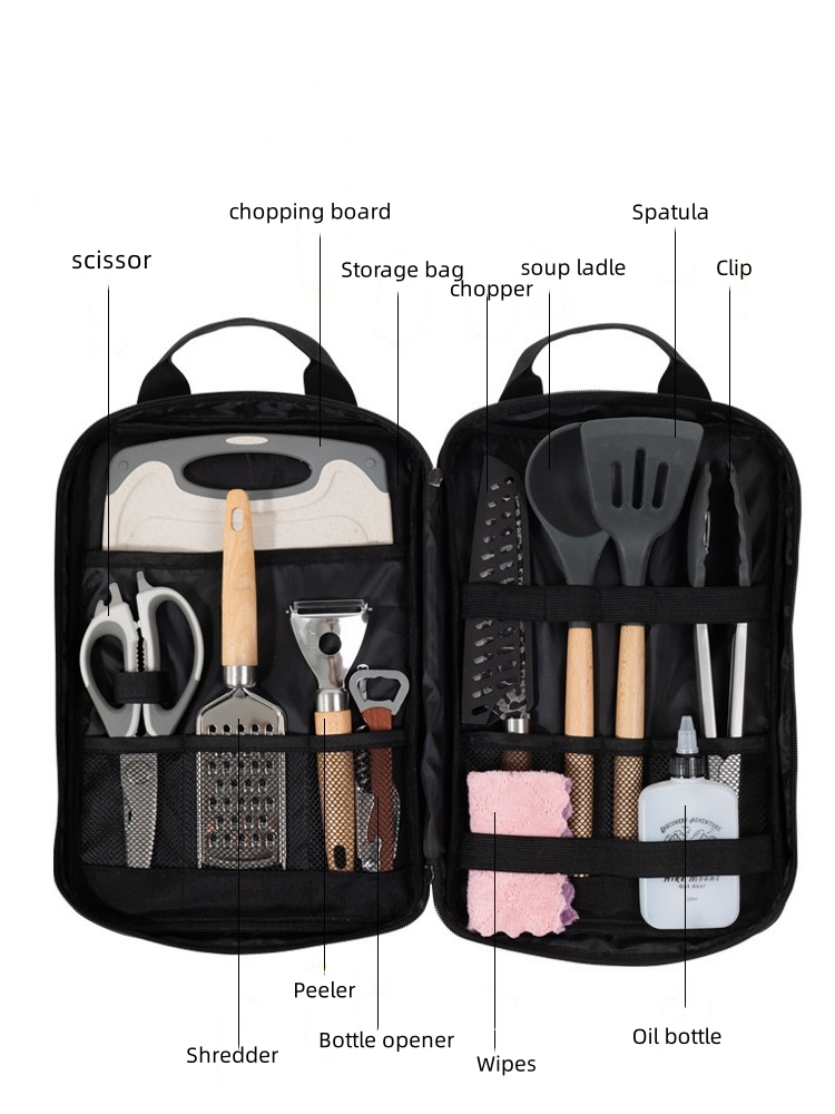 Kamp Pişirme Gereçleri Aksesua - Camping Cooking Set With Bag incelemesi ve fiyatı