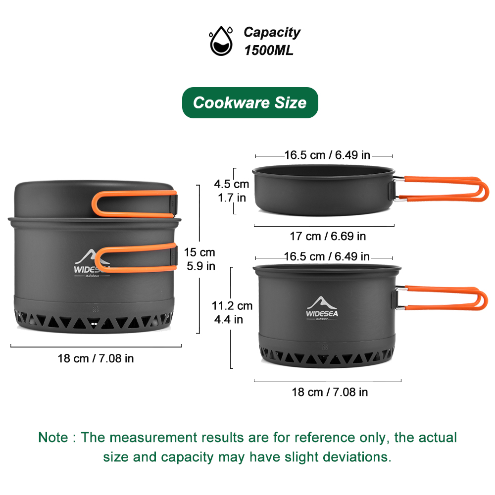 Kamp için Kullanılan Sofra Tak - Camping Cooking Set Lightweight incelemesi ve fiyatı