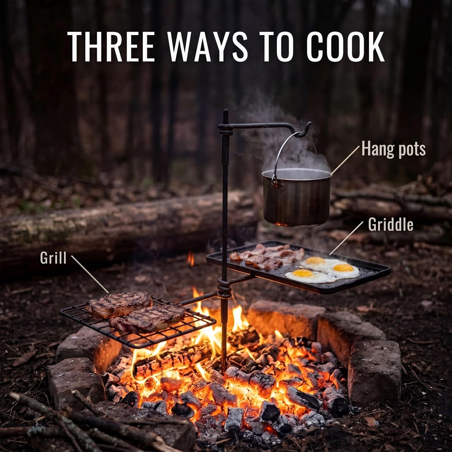 Döner Izgara Seti, Bushcraft Ç - Camping Cooking Over Fire incelemesi ve fiyatı