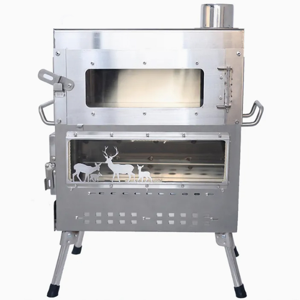Premium Paslanmaz Çelik Odun Y - Camping Cooking Ovens incelemesi ve fiyatı