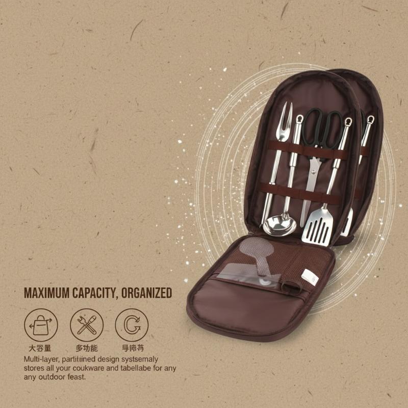 Açık Hava Pişirme Çantası Kamp - Camping Cooking Utensils Storage incelemesi ve fiyatı