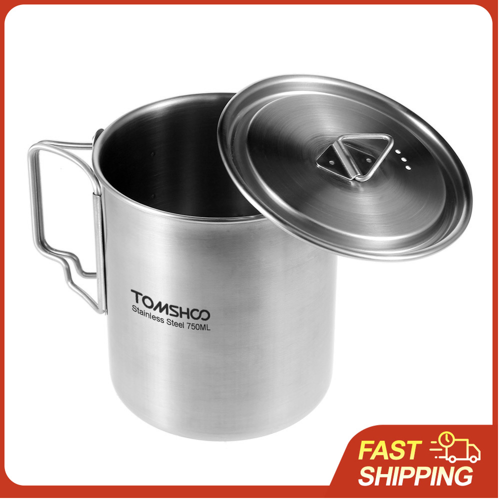 TOMSHOO 750ml Paslanmaz Çelik  - Camping Cooking Cup incelemesi ve fiyatı