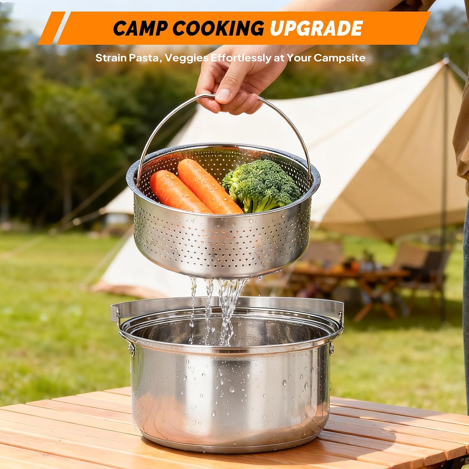 6 Parça Tencere Seti, 304 Pasl - Camping Cooking Set Lightweight incelemesi ve fiyatı