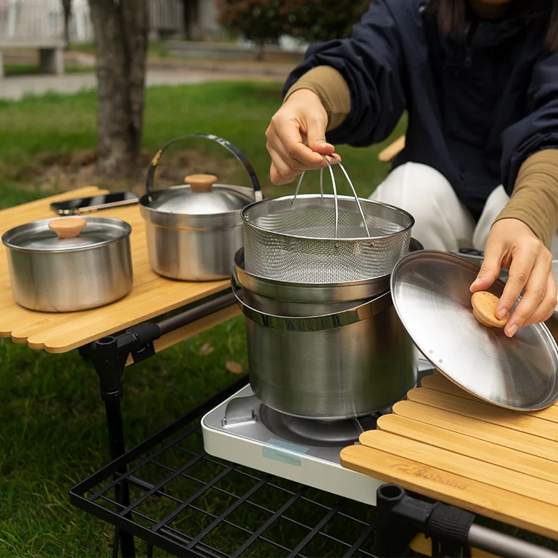 2026 Yeni Açık Hava Paslanmaz  - Camping Cooking Pot Set incelemesi ve fiyatı
