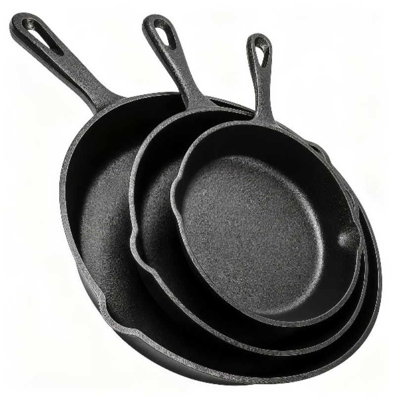 3 Parça Dökme Demir Tava Seti  - Camping Cooking Without Gas incelemesi ve fiyatı