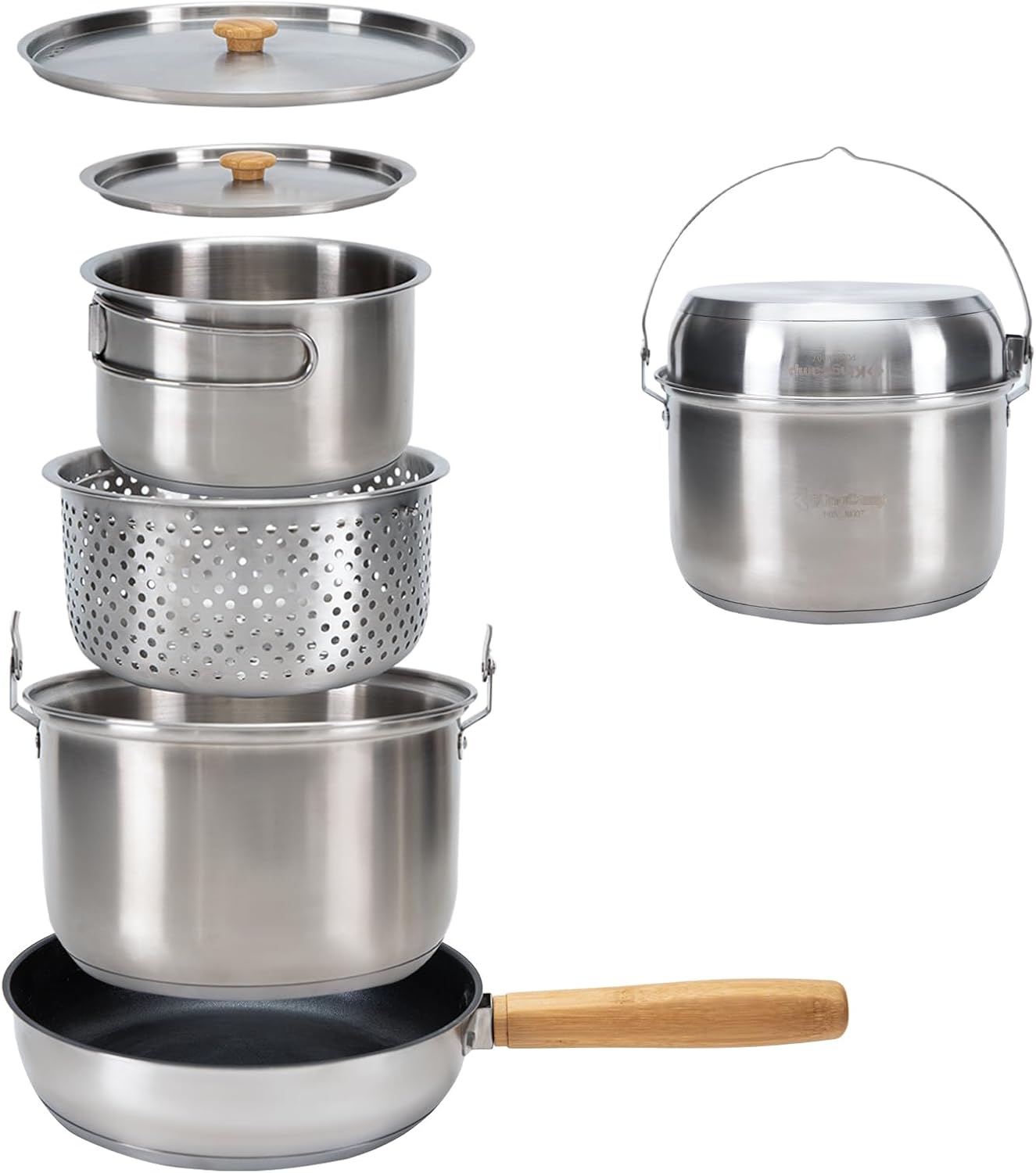 304 Paslanmaz Çelik Kamp Yemek - Camping Cooking Set With Bag incelemesi ve fiyatı