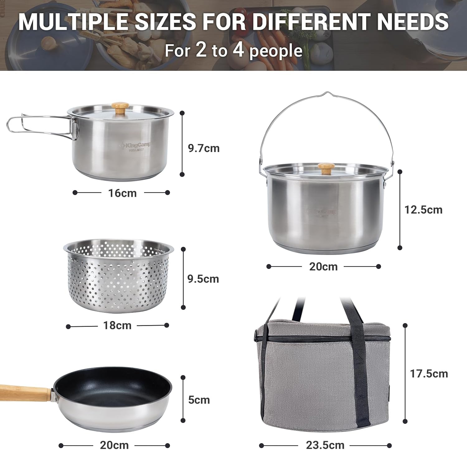 304 Paslanmaz Çelik Kamp Yemek - Camping Cooking Set With Bag incelemesi ve fiyatı