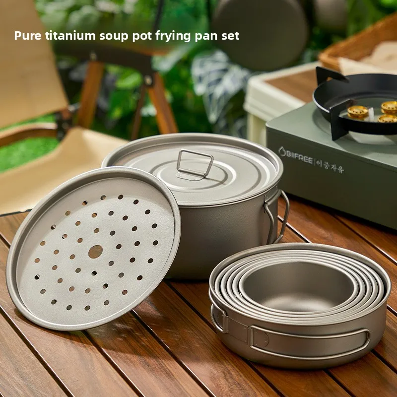 Titanyum Açık Pot Seti Piknik  - Camping Cooking Set Lightweight incelemesi ve fiyatı